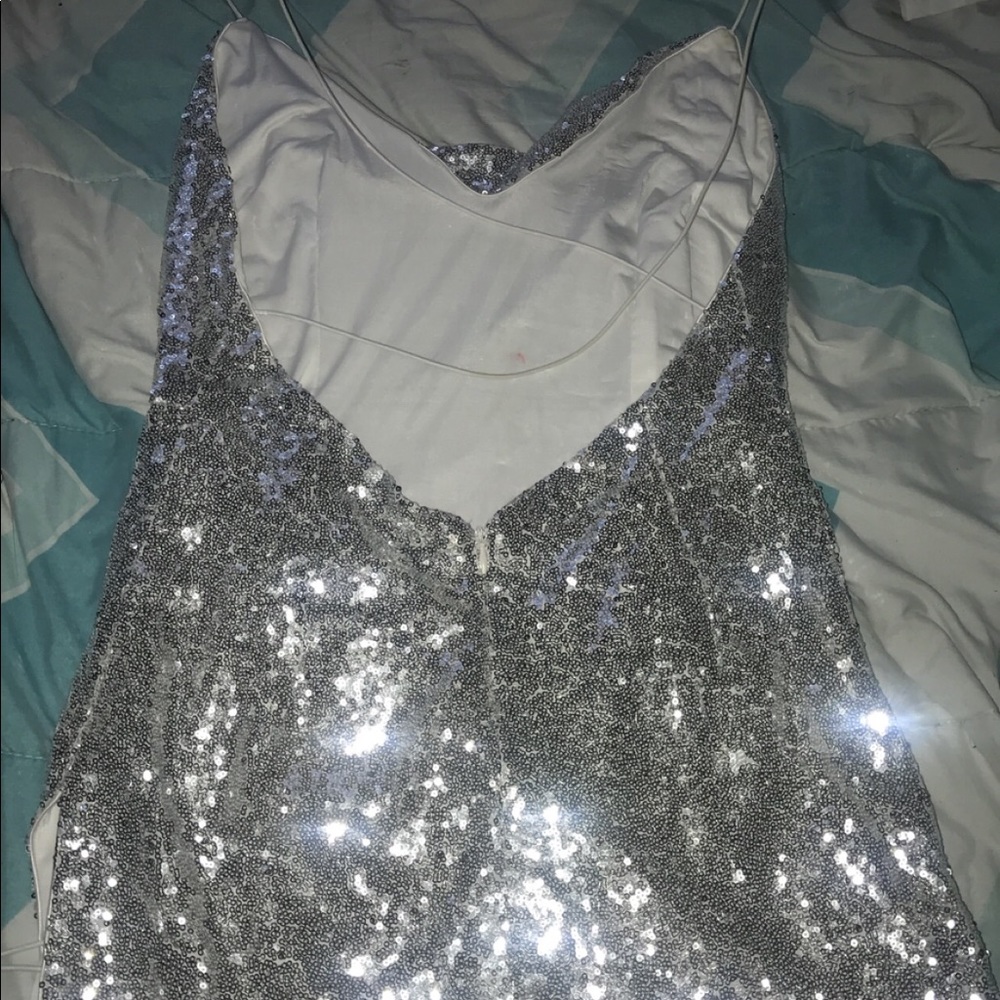 Silver sequin dress - Picture 3 of 5